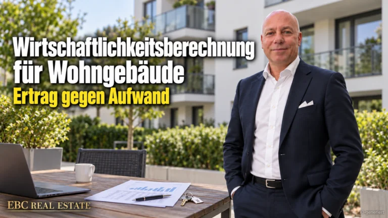 Wirtschaftlichkeitsberechnung für Wohngebäude: Ertrag gegen Aufwand. EBC Real Estate erklärt für das Immobilien Investment Zweite Berechnungsverordnung, Disagio und Eigenleistung.