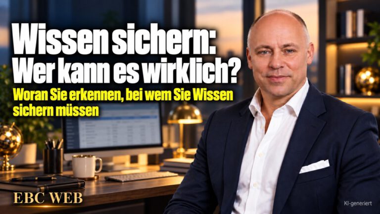 Wissen sichern: Wer kann es wirklich? Die Jüngste kennt das Programm. EBC Eller Business Consulting zeigt in der Personalführung, wie Vertretungsregelung und Einarbeitung Wissensträger entlasten.