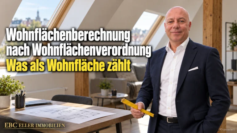 Wohnflächenberechnung nach Wohnflächenverordnung: Was als Wohnfläche zählt. EBC Eller Immobilien vergleicht für Hausverwaltungen DIN 277 und Zweite Berechnungsverordnung.