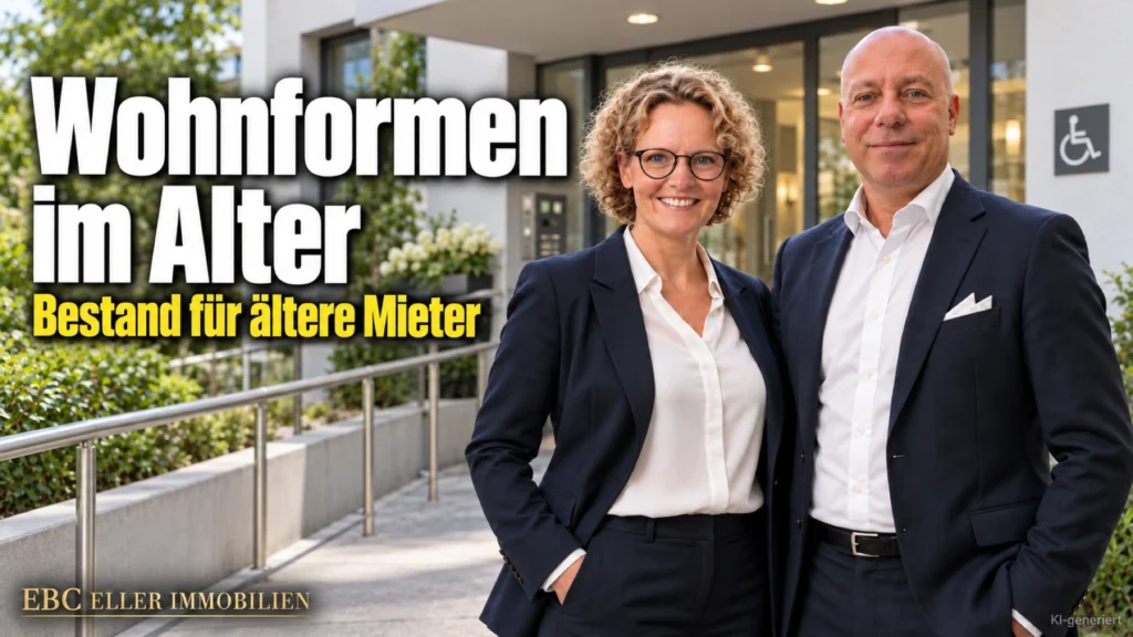 Wohnformen im Alter: Bestand für ältere Mieter. EBC Eller Immobilien zeigt Hausverwaltungen betreutes Wohnen, barrierefreies Bauen und soziale Wohnraumförderung.