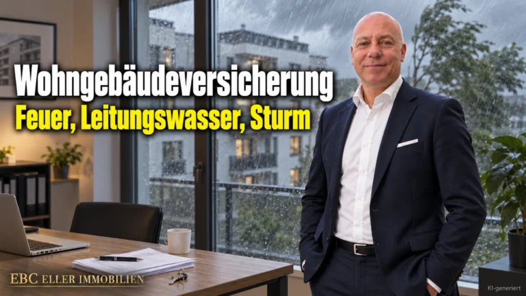 Wohngebäudeversicherung: Feuer, Leitungswasser, Sturm. Das Expertenteam von EBC Eller Immobilien zeigt Hausverwaltungen, wie Versicherungswert und Unterversicherung zusammenhängen.