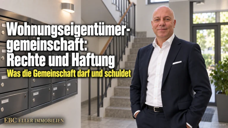 Wohnungseigentümergemeinschaft: Rechte und Haftung. Was die Gemeinschaft darf und schuldet. EBC Eller Immobilien erklärt Hausverwaltungen Verwaltungsvermögen, Hausgeld und Erhaltungsrücklage.