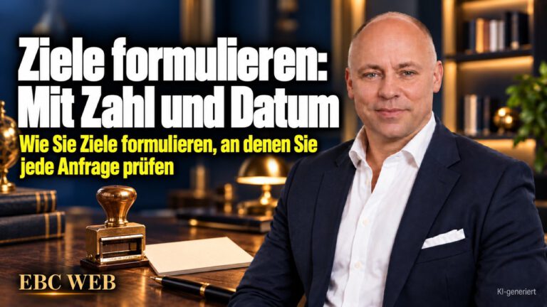 Ziele formulieren: Mit Zahl und Datum. Drei Mitarbeiter, drei Antworten. EBC Eller Business Consulting zeigt, wie SMART-Ziele Unternehmensziele für alle eindeutig machen.