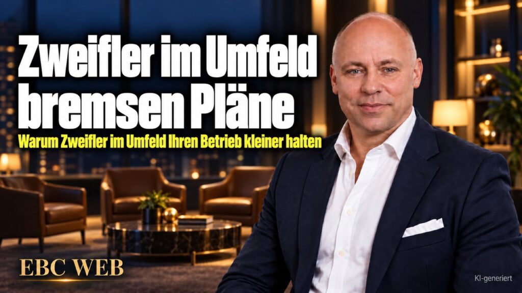 Zweifler im Umfeld bremsen Pläne: Am Freitag entschieden, am Montag weg. EBC Eller Business Consulting zeigt, wie ein Erfa-Kreis Entscheidungen über Wachstum stützt.