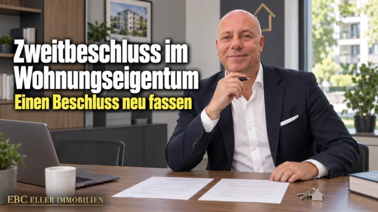 Zweitbeschluss im Wohnungseigentum: Einen Beschluss neu fassen. EBC Eller Immobilien erklärt Hausverwaltungen Beschlusskompetenz, Bestandskraft und Anfechtungsklage.
